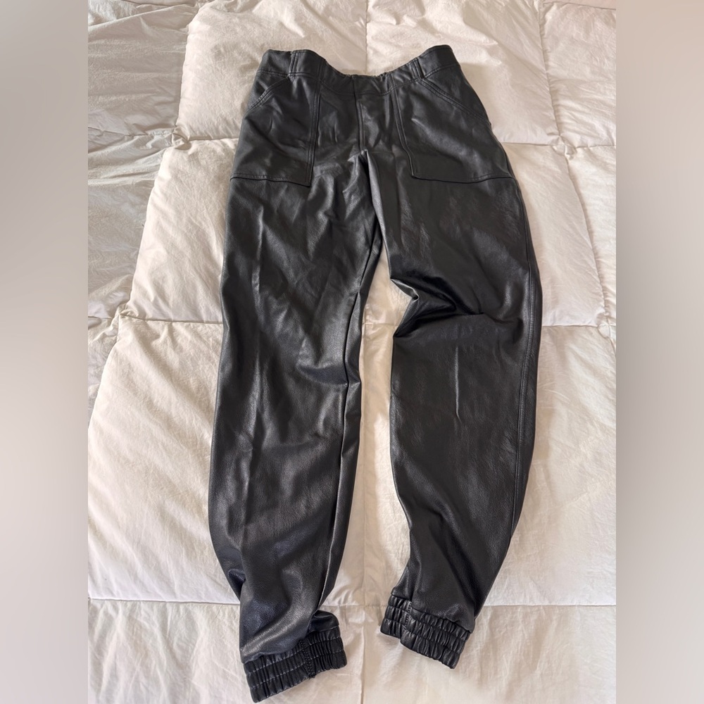 SPANX Leather-Like Jogger Pants